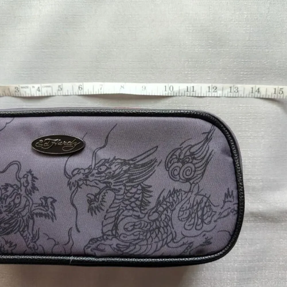 Ed Hardy Dragon Tattoo Print Dopp Kit Toiletry Bag NEW